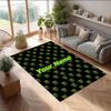 Tappeto Monster Energy Crystal Velvet, Tappetino Antiscivolo Personalizzato con Nome Testo per Arredamento Casa Regalo