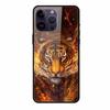 Phone Case for Apple Iphone 15 Pro 15 Plus Tempered Glass Hard Back Cover for Iphone 15 Pro Max Iphone15 Wolf  Lion Funda Capa