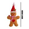 Gingerbread Man Christmas Decorations Cute Cartoon Festive Felt Holiday Decor Tree Ornaments Gingerbread Pendants For Dining