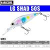 DUEL HARDCORE Lure Hardcore LG Shad (S) 50mm Clear Shiras F1204-TMSR 05 TMSR: Clear Shiras