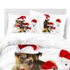 Christmas Digital Printing Quilt Set Three-Piece Christmas Cat