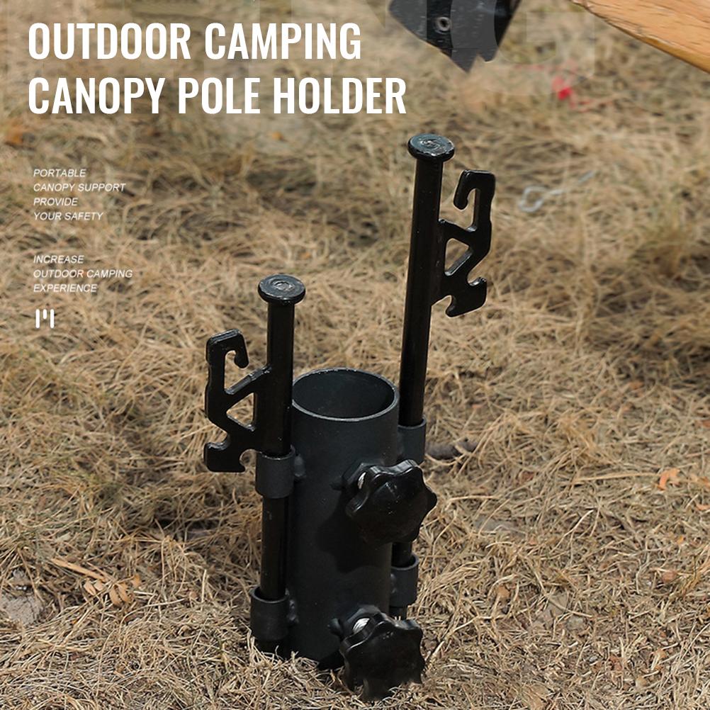 Camping Tent Rod Holder Awning Poles Bracket Portable Tent Fixed Tube Pole Fixator for Outdoor