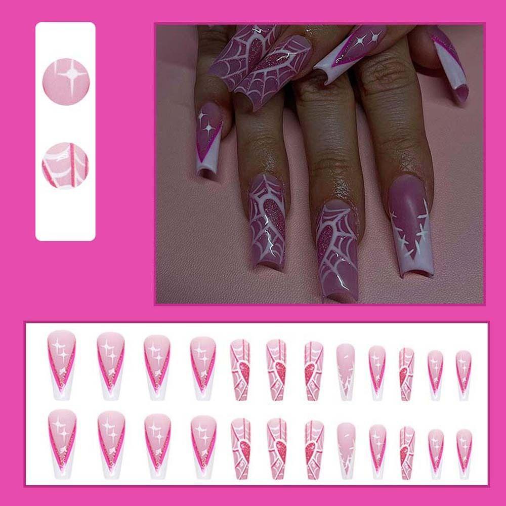 

Manicure Material Halloween Fake Nails Nail Supplies Halloween False Nails Wearable Nail Salon G1