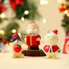 Car Interiors Ornaments Santa Claus Reindeer Cute Christmas Decorations Micro Landscape Desktop Ornaments Blind Box Gift