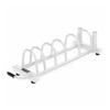 Barbell and Plate Storage Rack Heavy-Duty Movable Weight Stand Stable Base