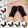 Solid Color Knitting Gloves Thicken Fingerless Glove Comfortable Women Gloves  Women