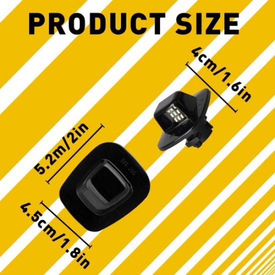 2X Bright LED License Lights Plate Tag Lamps For 88-00 Chevy C/K 1500 2500 3500