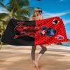Ladybug Characters Beach Towel Microfiber Beach Towel, Lightweight and Quick-Dry, for Summer Travel, Swimming Pool Fan Birthday Gift