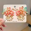 Children's Traditional Hanfu Headdress Hair Clips with Tassels - Handmade Pair for Girls