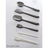 Pearl Metal Silicone Jam Spoon, Small, with Feet, White, Dishwasher Safe, Simple Use, CC-1705
