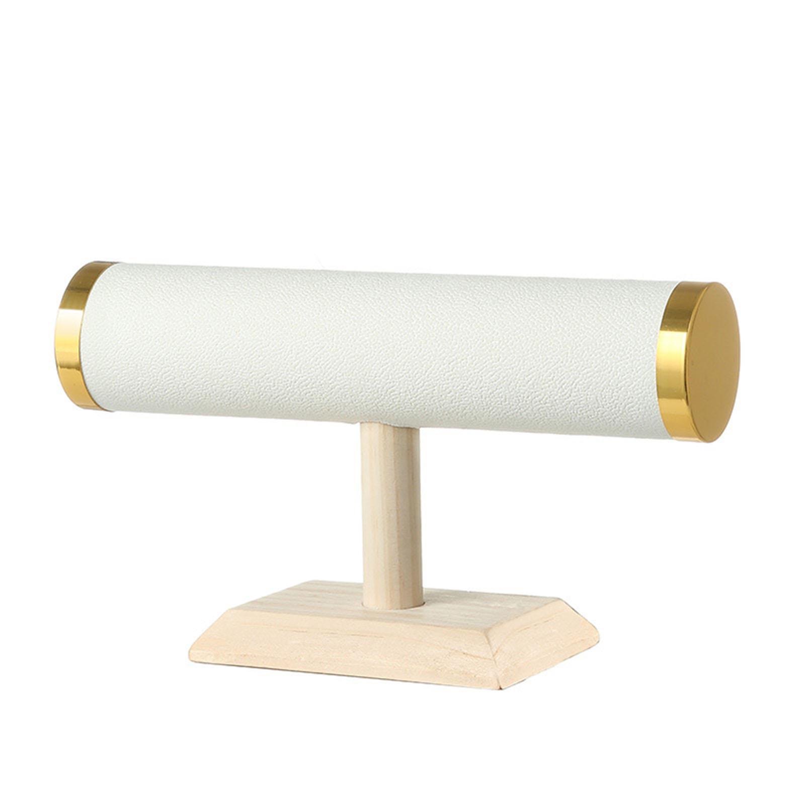 

Practical Solid Wood Jewelry Display Rack Featuring Sturdy Plush Lint to Protect And Highlight Jewelry Accessories B