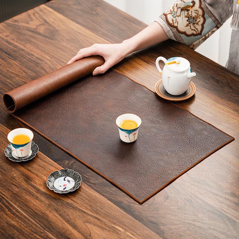 Waterproof Leather Tea Table Runner