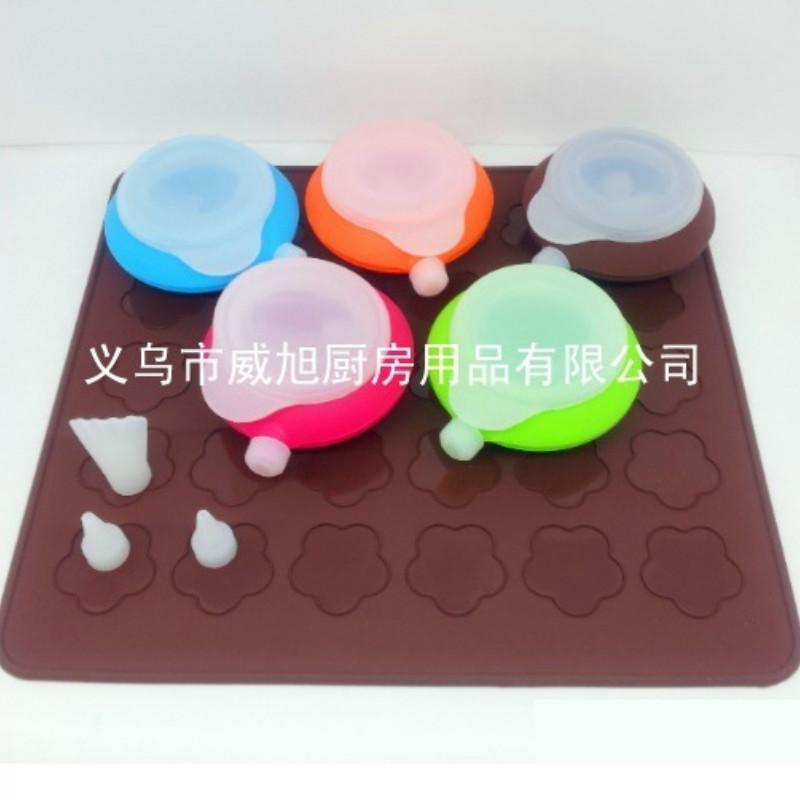 Useful 3Nozzle Silicone Macaron Baking Decorate Pen Pastry Cream Cake Muffin Kit Useful 3Nozzle Silicone Macaron Baking Decorate Pen Pastry Cream Cake Muffin Kit