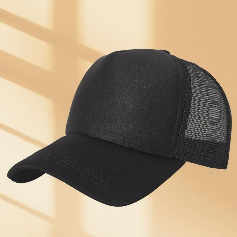 Sponge mesh cap embroidered baseball cap summer shading sun protection breathable