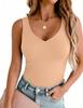 2026 Women's Spring/Summer Slim Basic Deep V-Back Sleeveless Tank Top