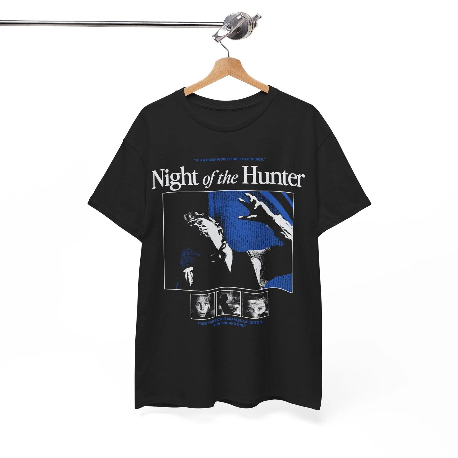 Night of the Hunter movie t-shirt, classic film trendy black UNISEX Shirt M