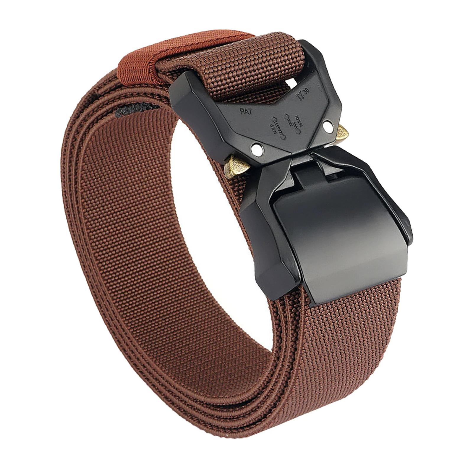 

Быстросъемный нейлоновый ремень Роскошный дизайн Повседневный пластиковая пряжка Поясной ремень Регулируемый Повседневный Эластичный пояс One Size