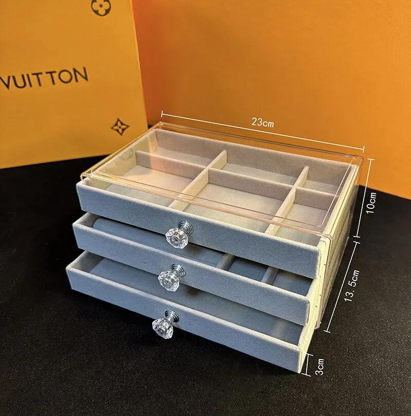 HOME Jewelry Storage Box Wholesale Home Jewelry Display Box Multi-layer Drawer Necklace Earring Ring Jewelry Organizer