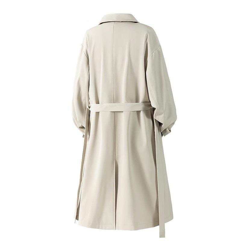 Men's Retro Mid-Length Trench Coat - High-End Spring/Autumn Knee-Length Jacket