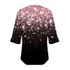 Women's Casual 3/4 Sleeve Tops Summer Square Neck T Shirts Ruffle Loose Fit Tunic Blouses