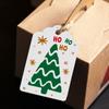 Hang Cards Merry Christmas Tags Xmas Tree Snowflake Wrapping Hanging Labels Santa Claus Snowman