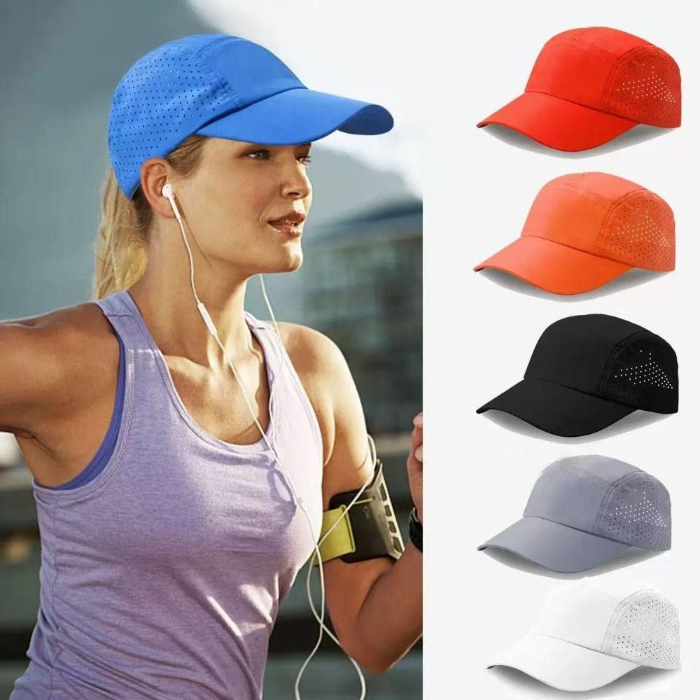 Quick Drying Mesh Baseball Cap Breathable Outdoor Sports Caps Casual Running Cap  Unisex