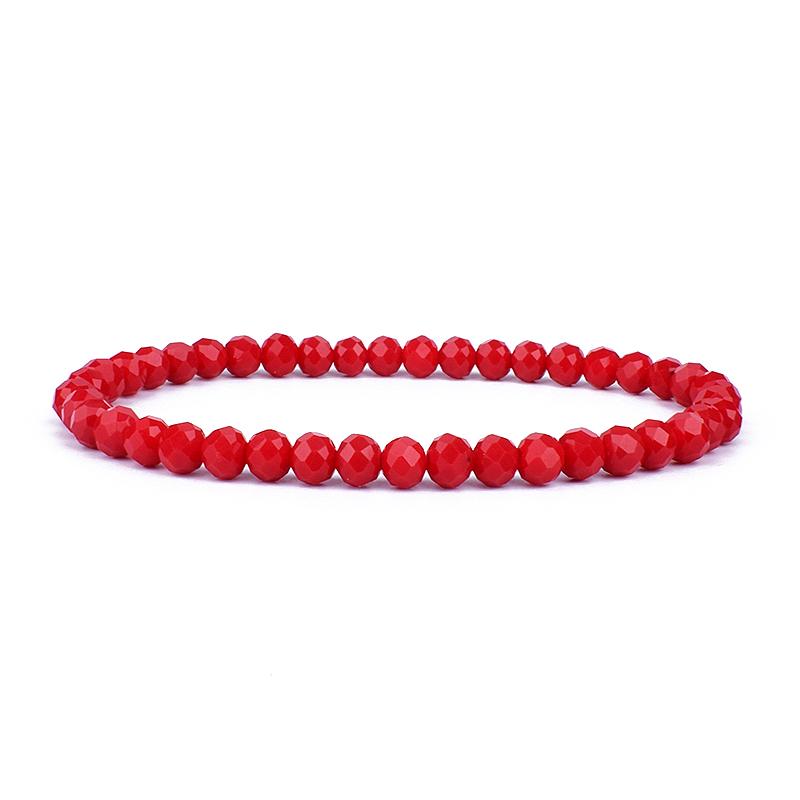 Mini Geslepen Kristal Armband Dames Luxe Kralen Dames Armband Mode 6/8mm 41kleur Kristallen Kralen Armband Vriendschap Sieraden