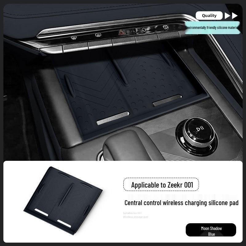 Silicone Wireless Charging Pad for 26 Zeekr 001 Models - Center Console Phone Accessory