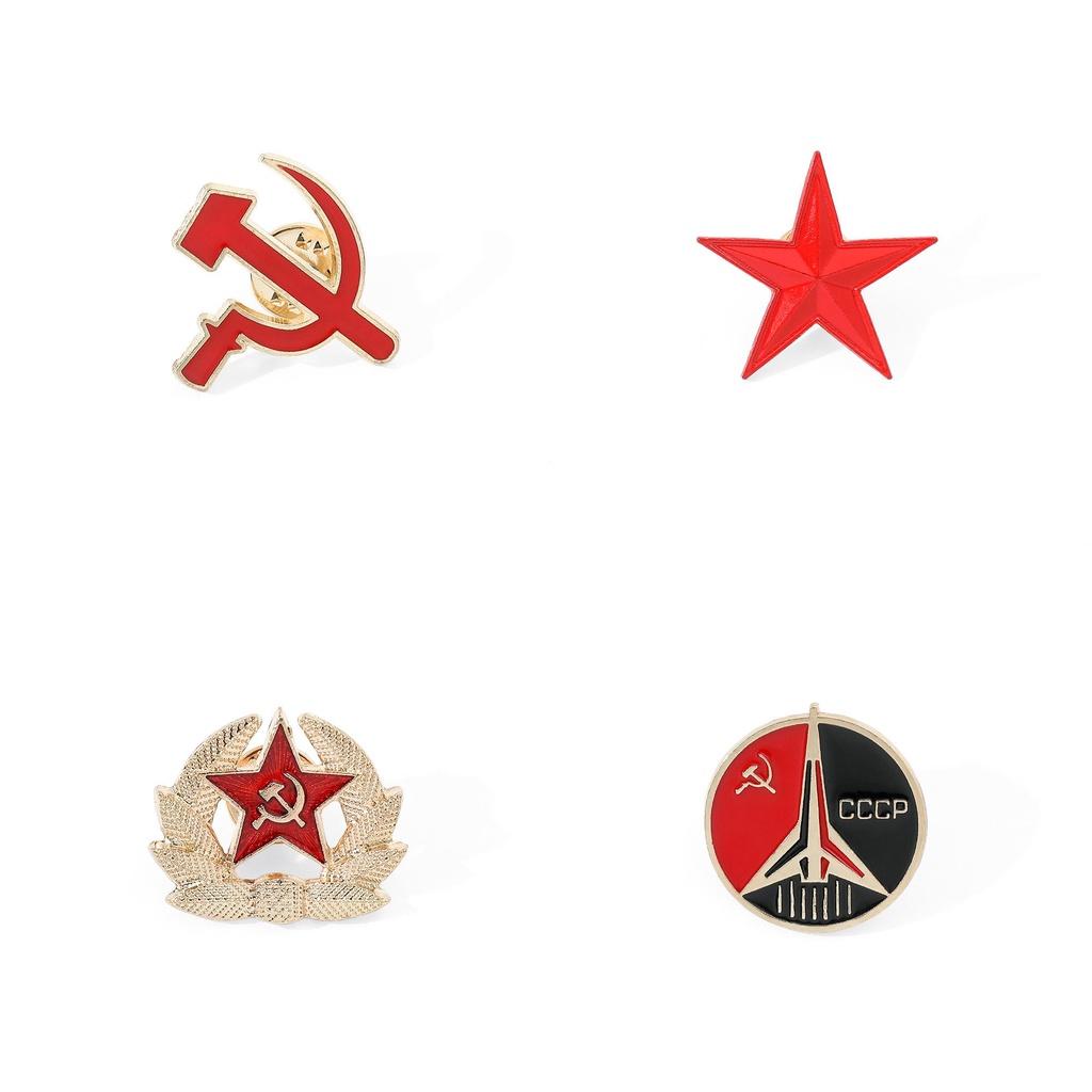 Pin Communist Fashionable Cartoon Character Alloy Brooch Metal Accessory