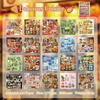 20Sheets/Pack DIY Foods Decorative Sticker Back Adhesive Material Phone Stickers  Toy