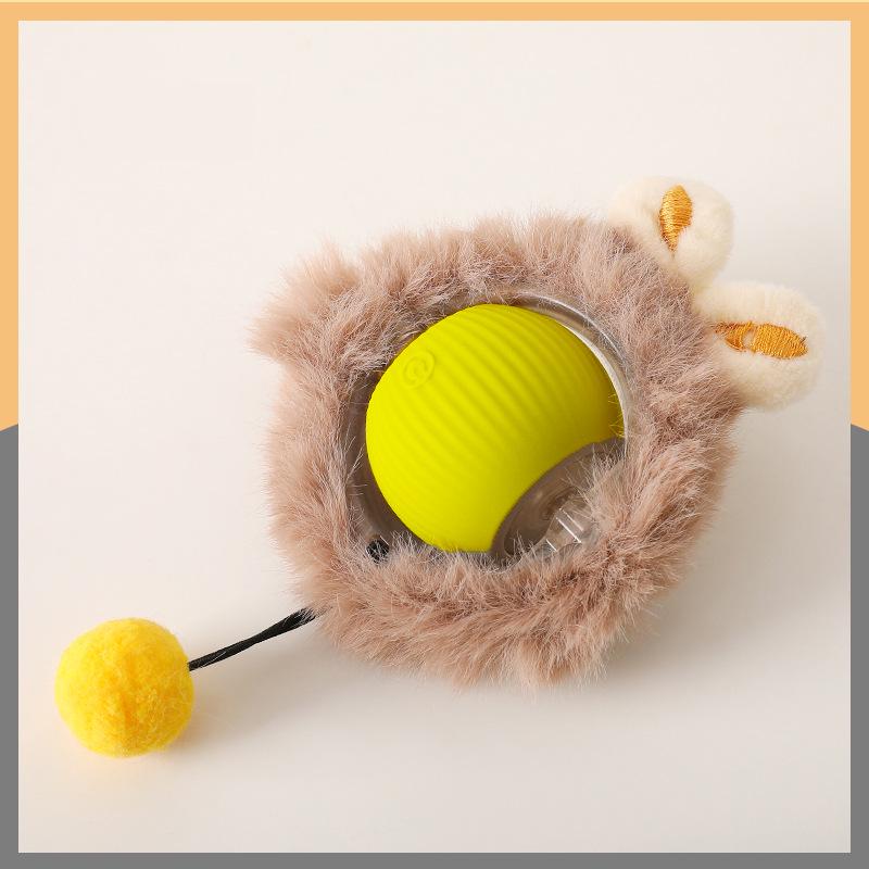 Interaktives elektrisches Katzenspielzeug: Automatischer Kitzel- und Soundball mit intelligenter Hindernisvermeidung