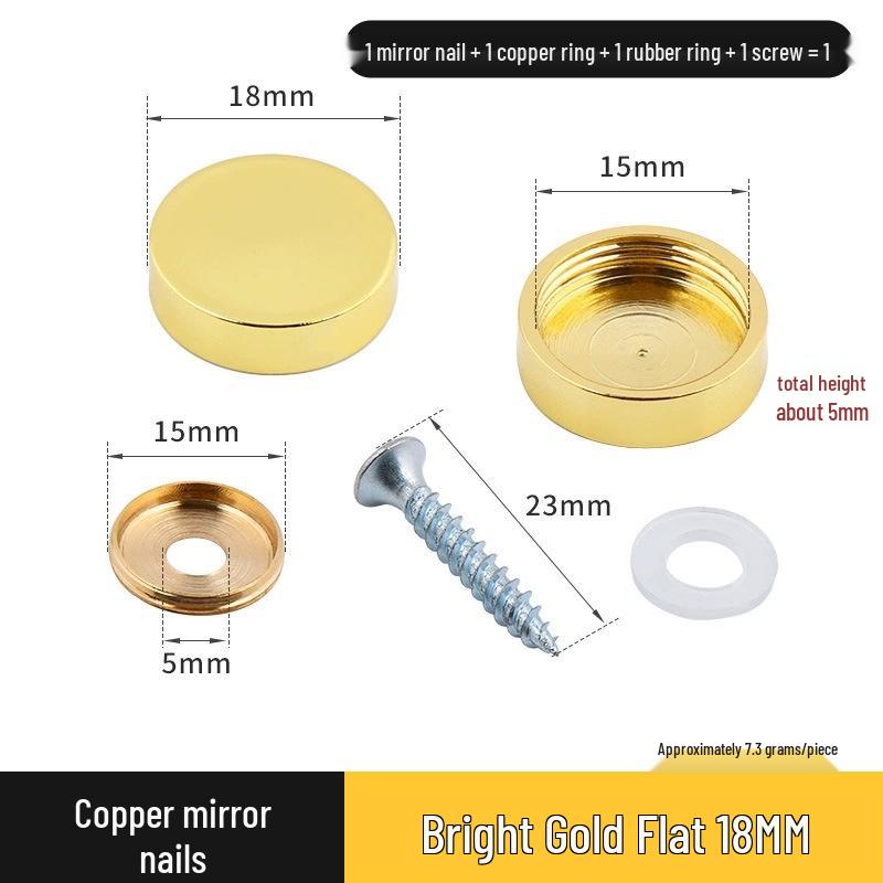 Copricerchio Specchio Rameo per Coperture Decorative