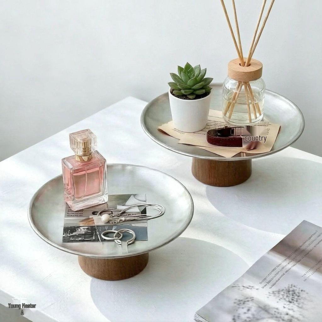 Detachable High-Footed Fruit and Snack Display Plate for Home Décor