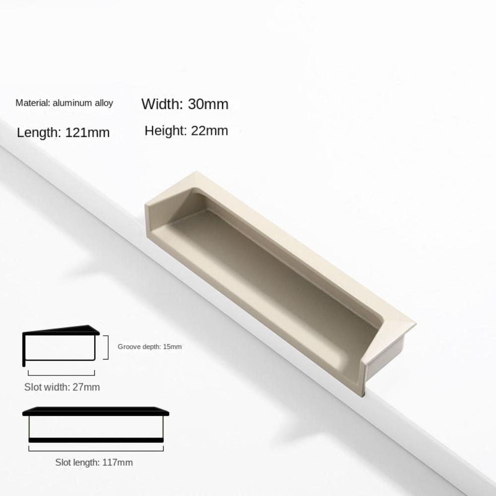 Accessories Hardware Cabinet Handle Modern Simple Cupboard Door Pulls Stainless Steel Invisible Pull Home Decor