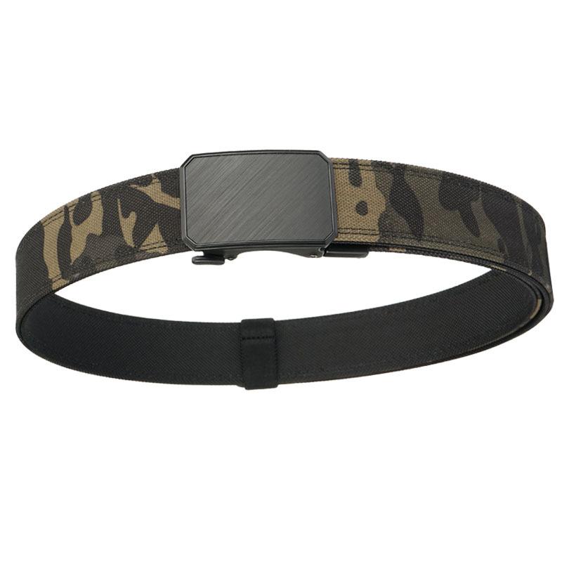 

Men s Outdoor Automatic Buckling Belt Double-Layer Knitted Nylon Shooting Training 120cm