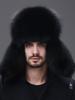 Fox Hair Lei Feng Hat Men's Raccoon Hair Northeast Winter Middle-aged and Elderly Warm Fur Leather Cotton Hat Men's Winter
