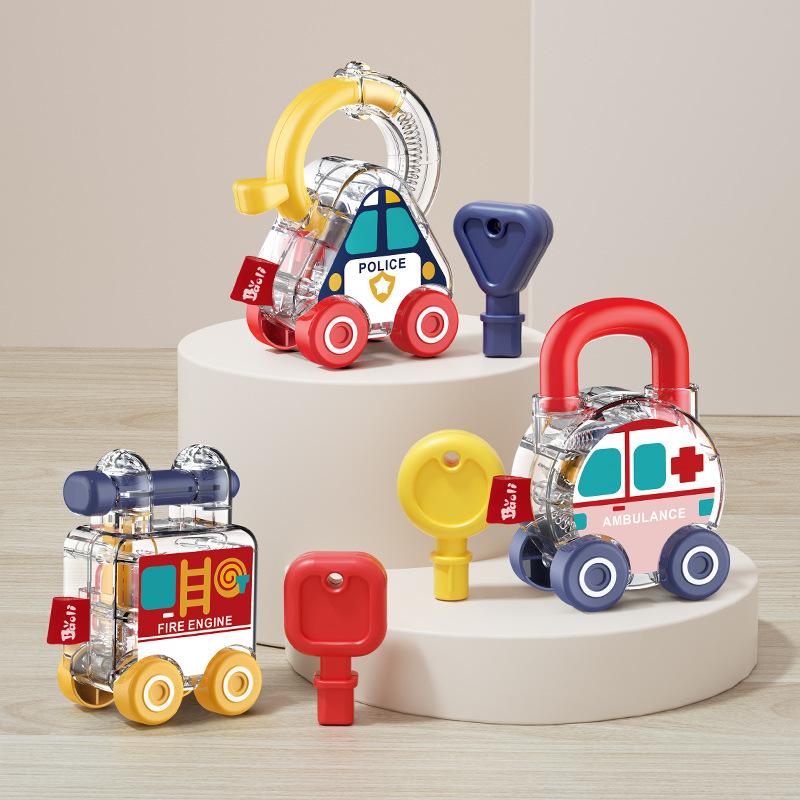 Baby Early Education Simulation Car Key Toy Learning Lock with Key Set Parent-children Interactive Unlocking Toy Montessori Toys