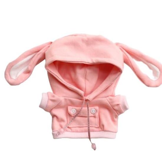 Blue Maple Plush Toy Clothes - 15cm20cm Rabbit Ear Hoodie