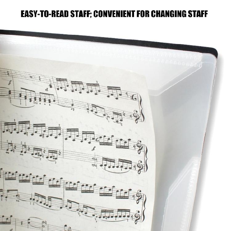 High Capacity Sheet Music Organizers Piano Music Sheet Folder With Removable Pages for Musicians And Students
