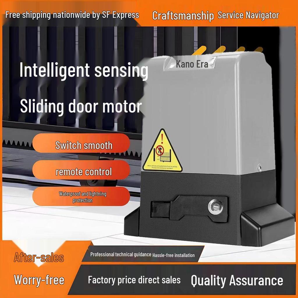 All-in-One Linear Electric Door Opener with Remote Control for Sliding and Courtyard Doors