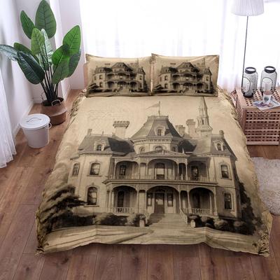 Casa Antigua Vintage Juego de Funda Nórdica King Queen Doble Full Twin Individual Ropa de Cama