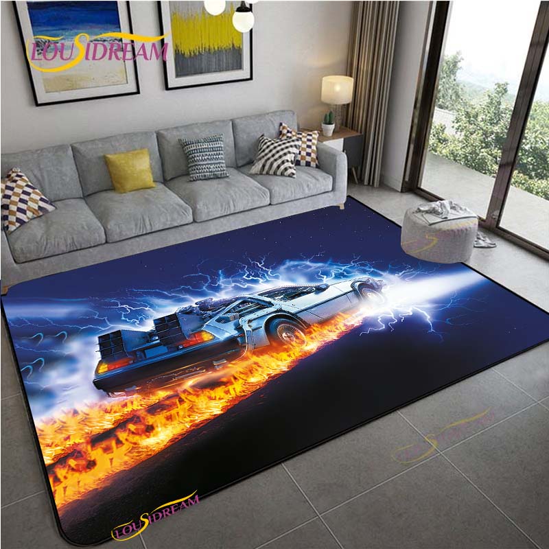 Back To The Future Carpet for Living Room Bedroom Rug Kitchen Kid Unslip Floor Mats Birthday gift photography props Alfombra Rug
