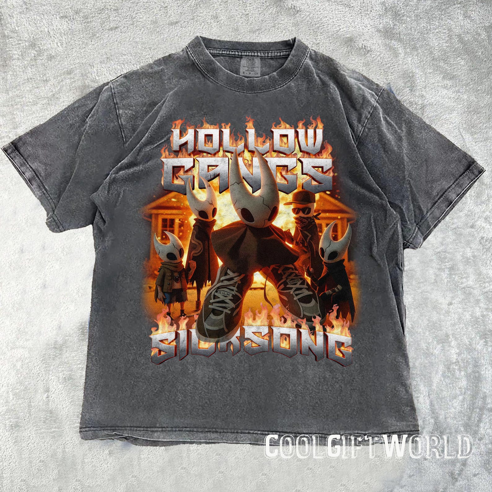 Hollow Knight Silksong Shirt, Vintage 90s Comfort Colors Tee 2XL