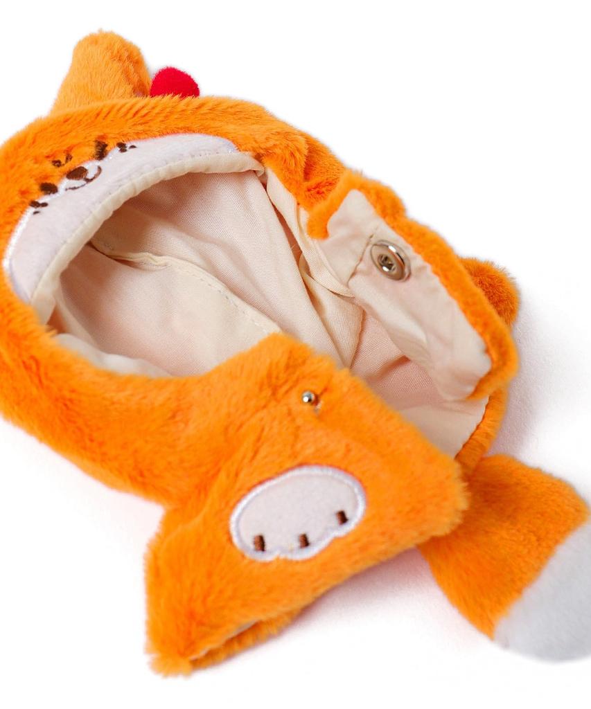 [WEGO] Plush Toy Clothes Cape 10cm Cute Plush Toy Clothes Gift Present Fan Activity Women's F Type A (Animal) Orange