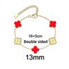 13MM Titanium Steel Four-leaf Clover Bracelet Small Fresh Fashion Petals 18K Does Not Lose Color Ladies Bracelet