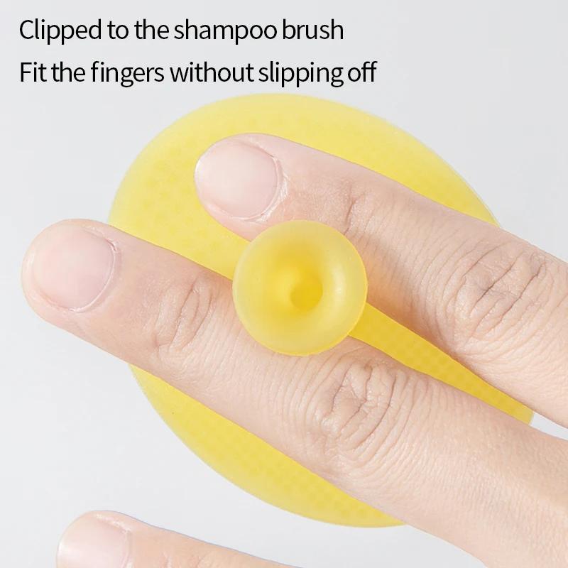 Soft Silicone Baby Bath Brush Scalp Massage Hair Washing Brush for Newborn Kids Shower Shampoo Cleaning