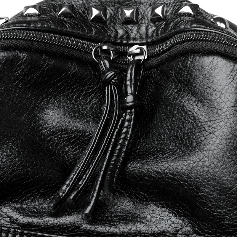 Large Capacity Travel Backpack Women Rivet Punk Backpack