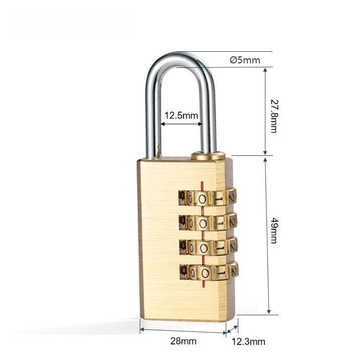 

Новый навесной замок из цельной латуни, кодовый пароль, секретный код для шкафчика в спортзале, спортивного ограждения, ящика для инструментов, ворот, кейса, засова для хранения No