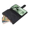 For Samsung Galaxy S25 FE Case Zipper Wallet Multiple Card Slots Leather Phone Cover with Wrist Strap