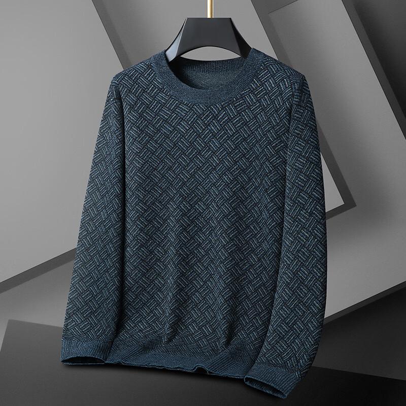 

Men s Plus Size Chenille Fleece-Lined Crew Neck Sweater 5XL/200